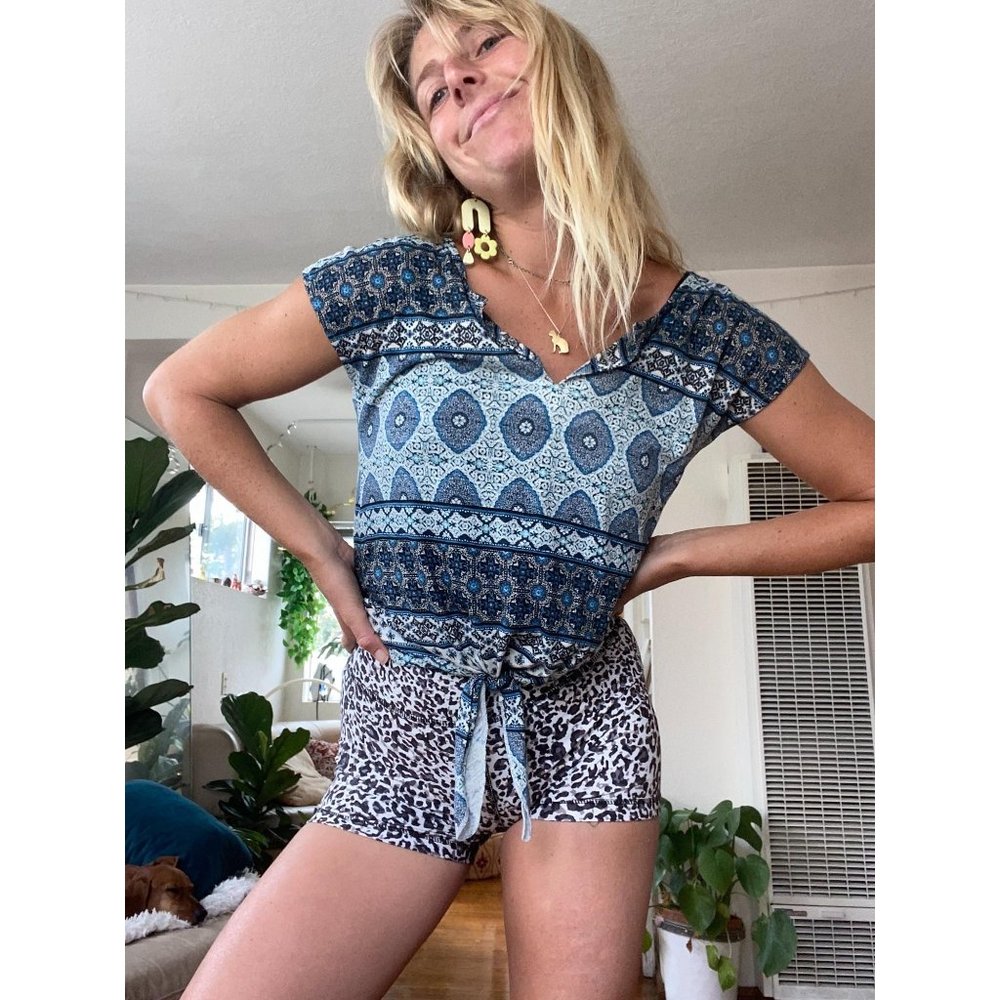 Brand New Lucky Patterned Top!
